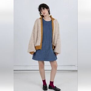 Ilana Kohn Ulla Dress In Slate Cord